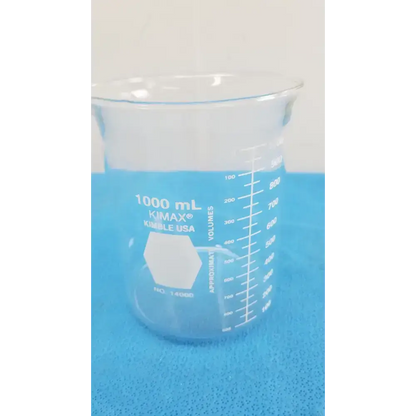 KIMAX 1000 ML KIMBLE USA NO 14000 Glassware Beaker - Laboratory
