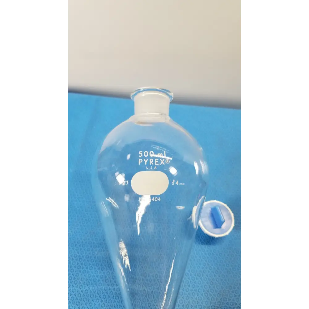 Kimax 500mL Squibb Separatory Funnel with Neck Borosilicate Lab Glass