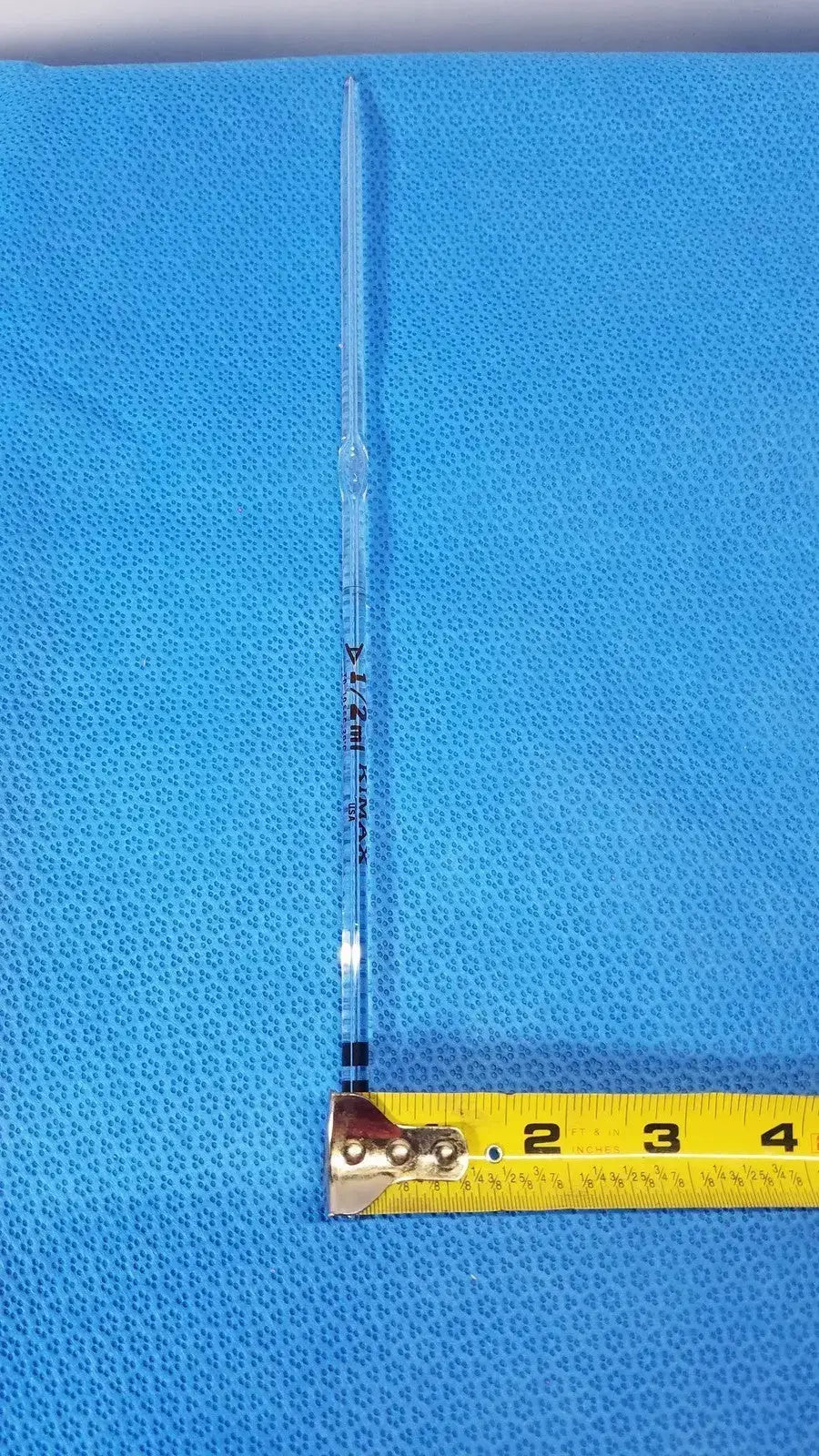KIMAX Class A Glass Bulb 1/2 mL Reusable Laboratory Volumetric Ware - Glassware