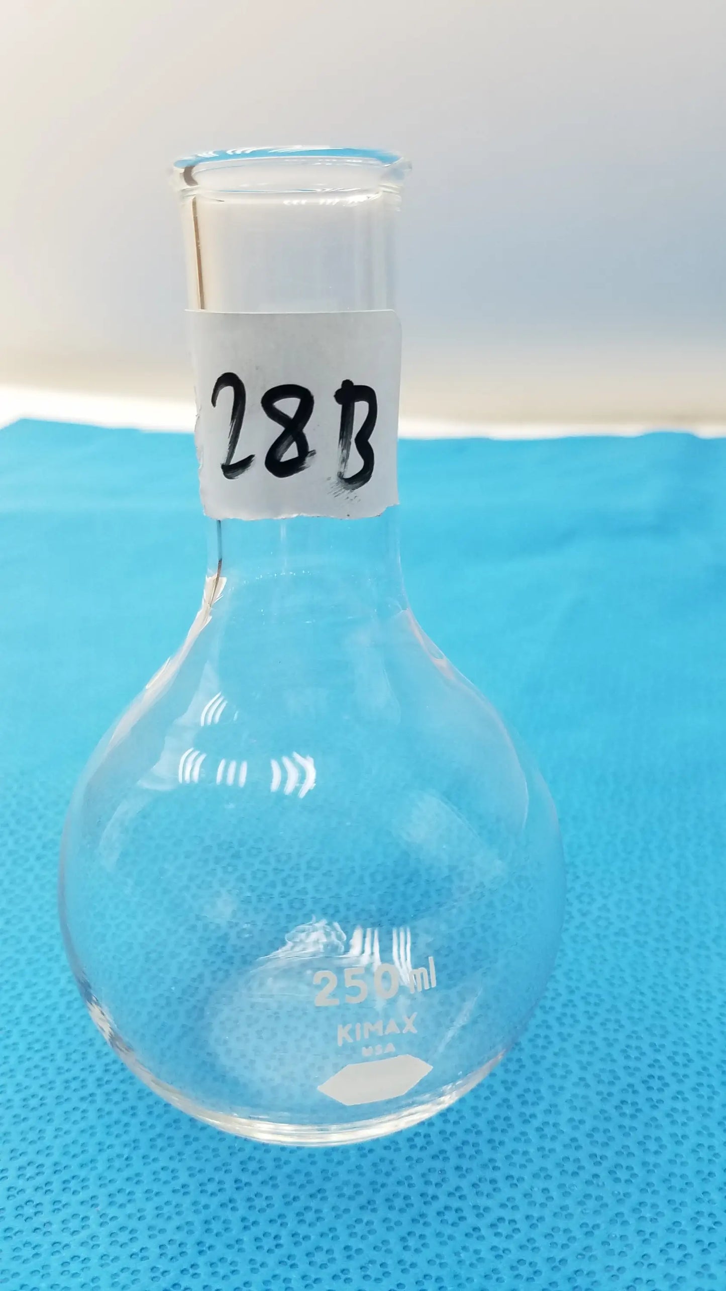 Kimax Flat Bottom Glass Flask Lab Chemistry Glassware 250 ml - Laboratory