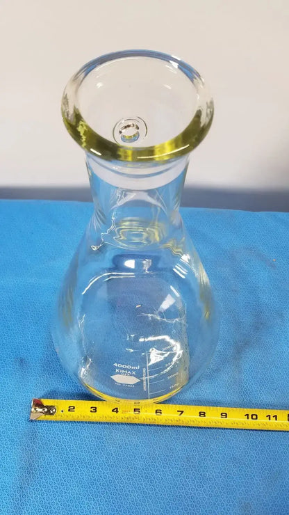 KIMAX Glass Beaker 4000 mL Graduated Heavy-Duty Rim Laboratory Ware - Glassware