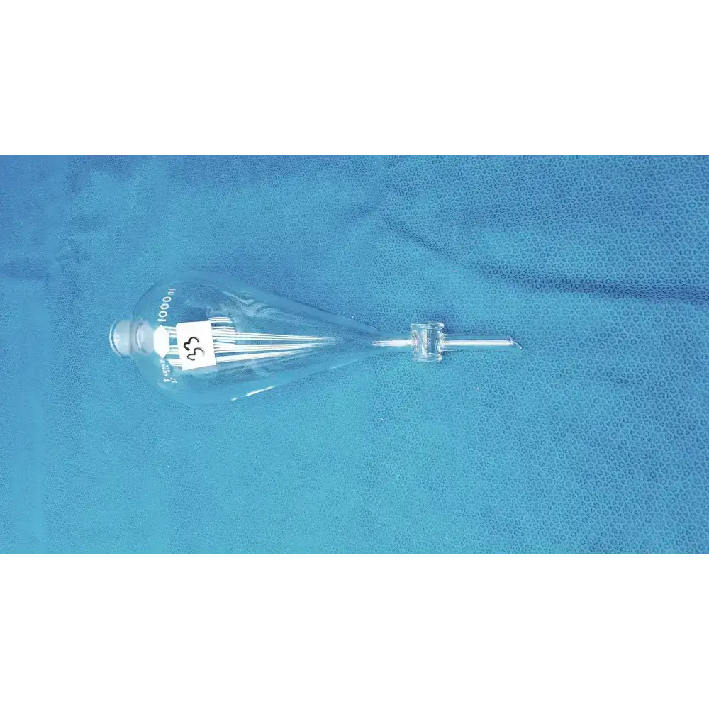 KIMAX Kimble 1000 mL Squibb Separatory Funnel with #27 Stopper