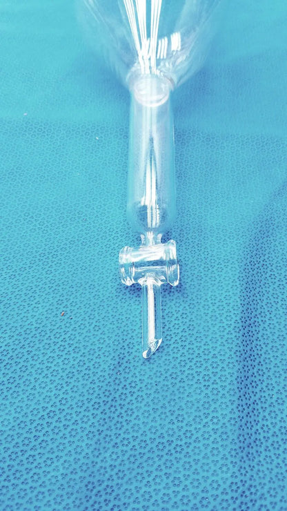 KIMAX Kimble 1000 mL Squibb Separatory Funnel with #27 Stopper – Borosilicate Gl