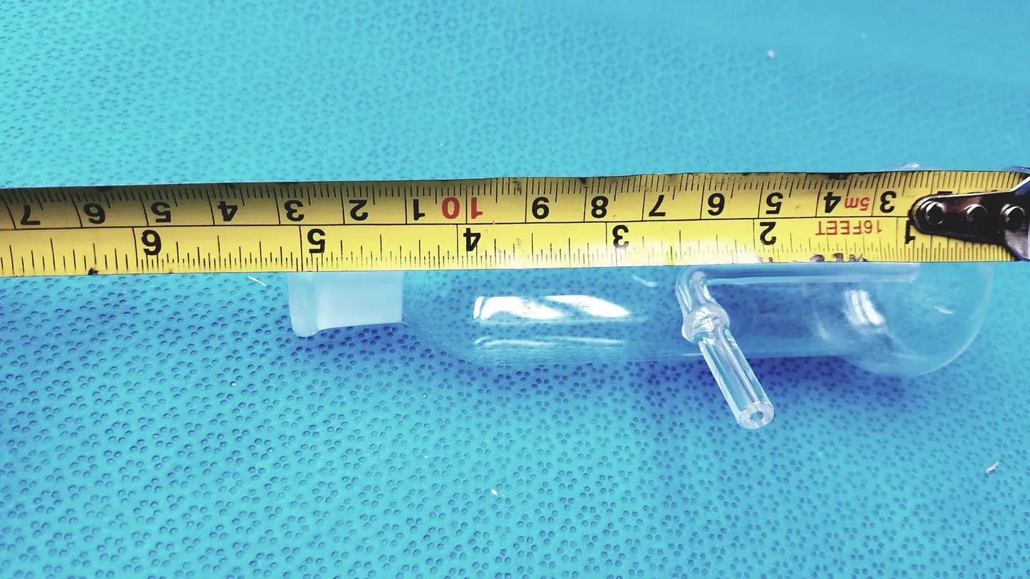 Kimax Lab Gas Absorption Bulb Flask CO2 Washing with Side Tubes - Laboratory Glassware
