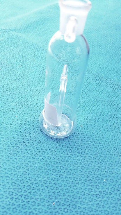 Kimax Lab Gas Absorption Bulb Flask CO2 Washing with Side Tubes - Laboratory Glassware