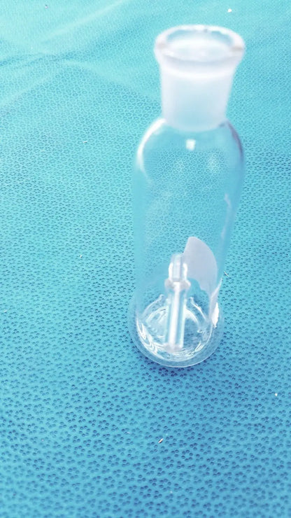 Kimax Lab Gas Absorption Bulb Flask CO2 Washing with Side Tubes - Laboratory Glassware