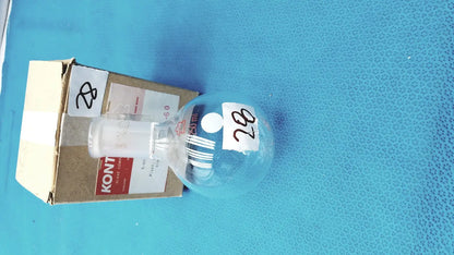 KIMBLE KONTES 500mL Round Bottom Flask – 14/20 Single Neck Heavy Wall Glass - Laboratory