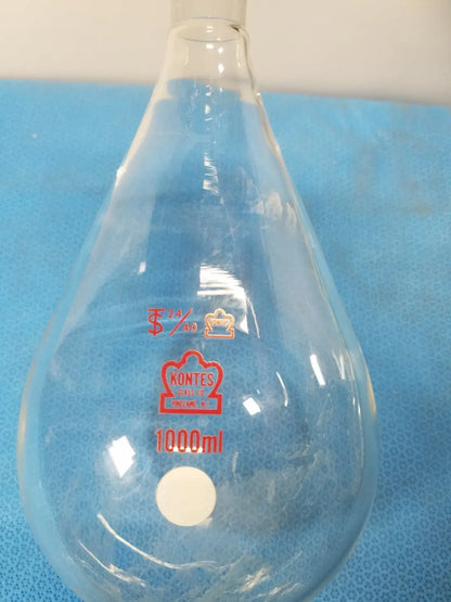 Kontes 1000 mL Rotary Evaporating Recovery Flask – 24/40 Joint Borosilicate