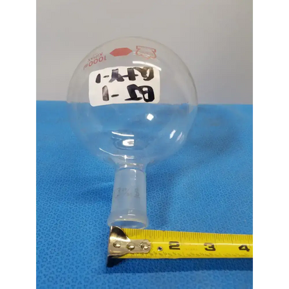 Kontes 1000 mL Round Bottom Glass Flask – Borosilicate Laboratory Ware
