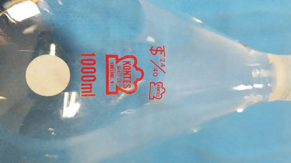 KONTES 1000mL Round-Bottom Flask – 24/40 Quickfit Joint - Laboratory Glassware