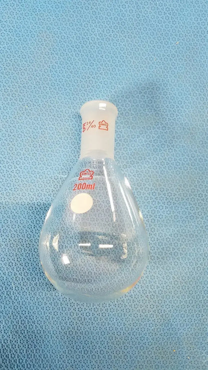 kontes 200 milliliter single-neck round bottom flask with a 24/40 joint. - Round Bottom Flask
