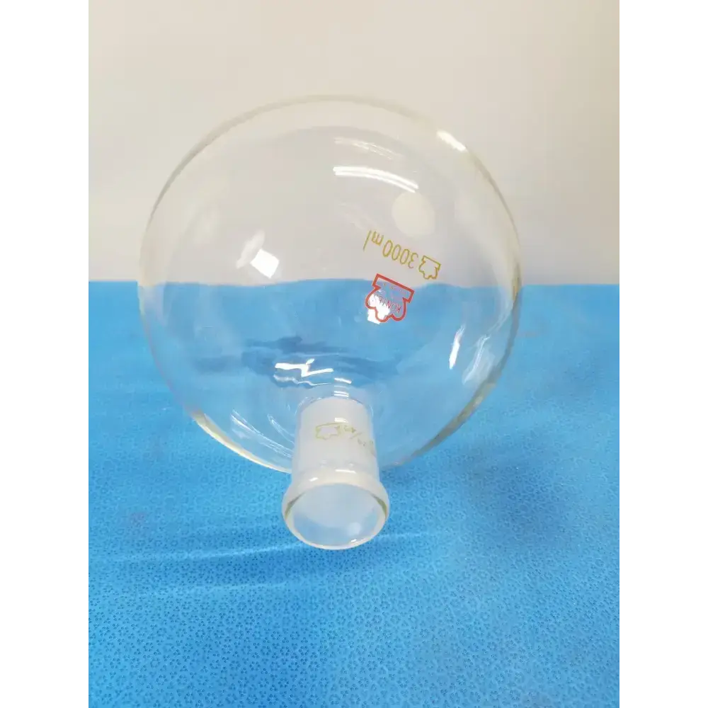 Kontes 3000 mL Round Bottom Glass Flask – Borosilicate Laboratory Ware