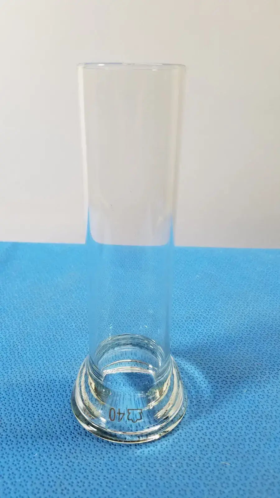 KONTES 40mL Laboratory Glass Low Form Measuring Cylinder Round Bottom - Graduated