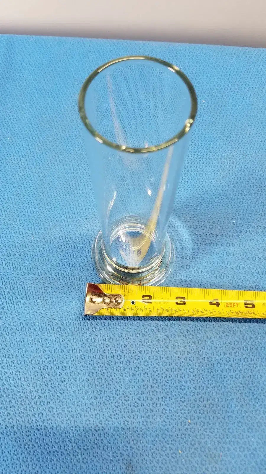 KONTES 40mL Laboratory Glass Low Form Measuring Cylinder Round Bottom - Graduated