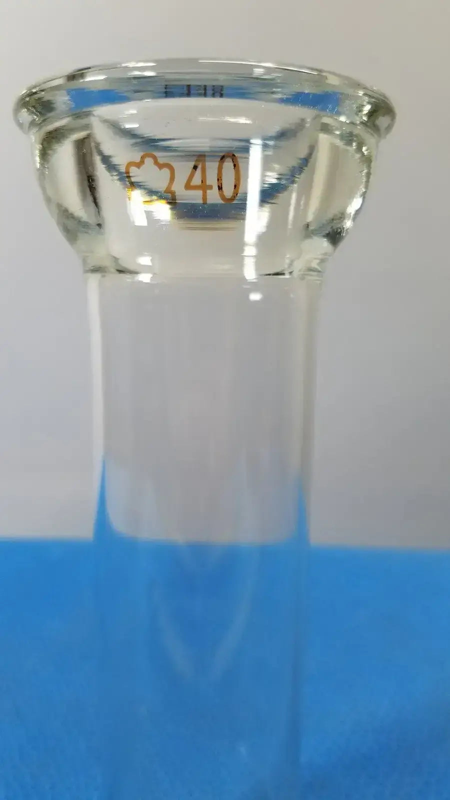 KONTES 40mL Laboratory Glass Low Form Measuring Cylinder Round Bottom - Graduated