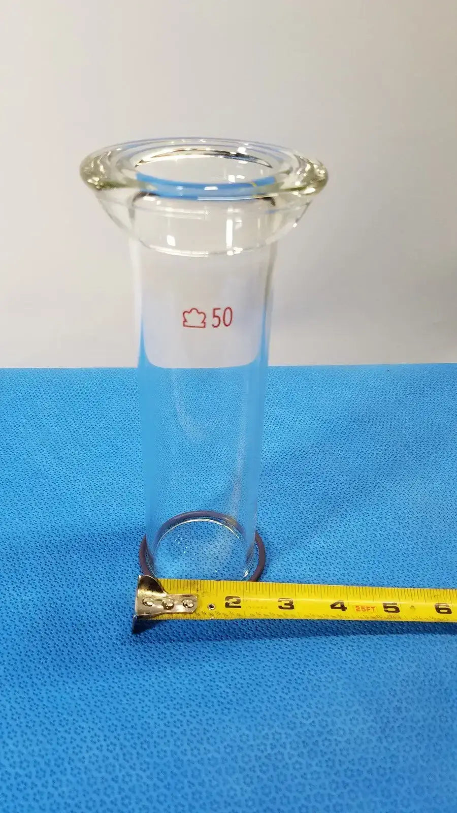 KONTES 50mm Laboratory Glass Adapter Cylinder Pyrex Borosilicate - Glassware