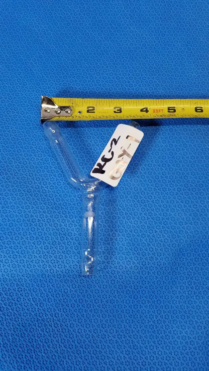 KONTES Glass Y-Shaped Barbed Hose Connector – Laboratory Glassware Adapter