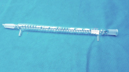 Kontes Graham Coil Condenser 24/40 Joints 300 mm Jacket 475 OAL Lab Glass USA - Laboratory