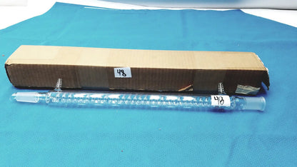Kontes Graham Coil Condenser 24/40 Joints 300 mm Jacket 475 OAL Lab Glass USA - Laboratory