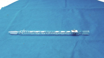 Kontes Graham Coil Condenser 24/40 Joints 300 mm Jacket 475 OAL Lab Glass USA - Laboratory
