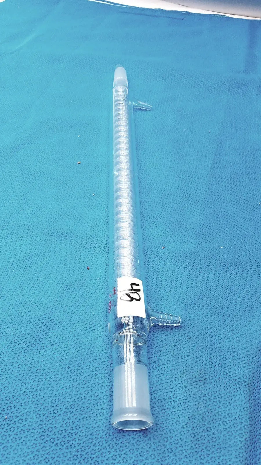 Kontes Graham Coil Condenser 24/40 Joints 300 mm Jacket 475 OAL Lab Glass USA - Laboratory