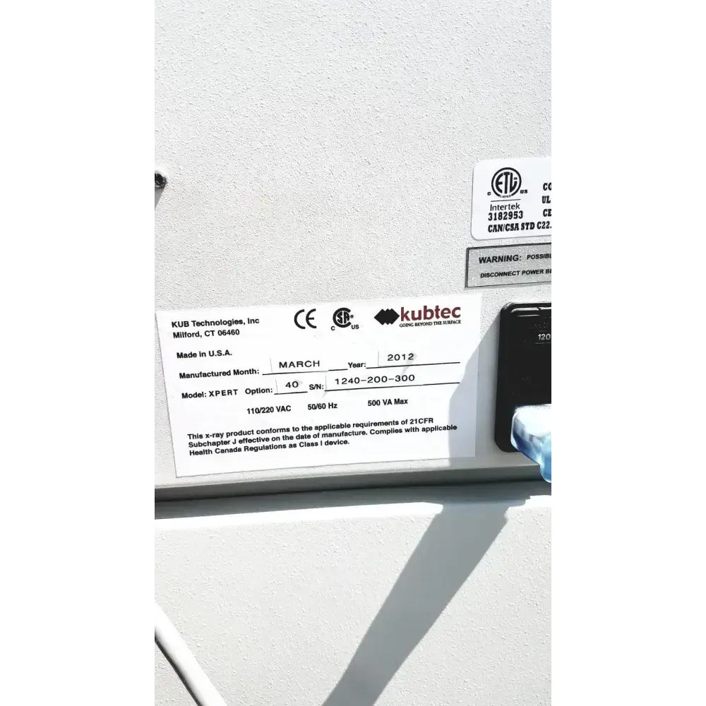 KUBTEC XPERT 40 Digital Imaging System