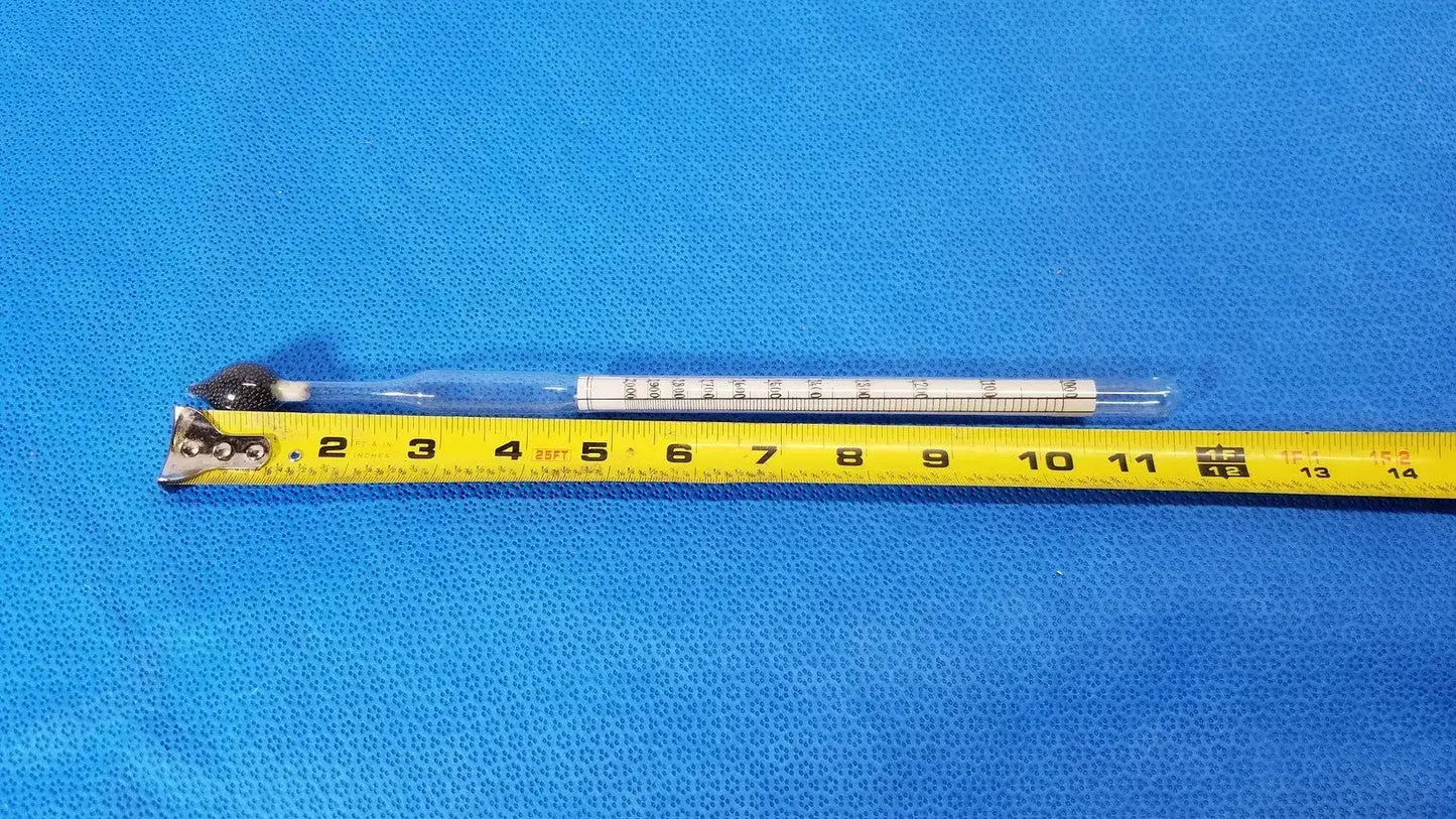 Laboratory Glass Hydrometer Specific Gravity Scale 6-20 Accurate Measurement