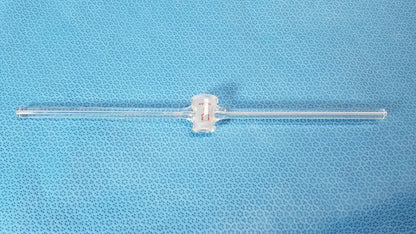 Laboratory Pyrex Corning PS2 Borosilicate Glass Straight Bore Stopcock Size 2 - Glassware