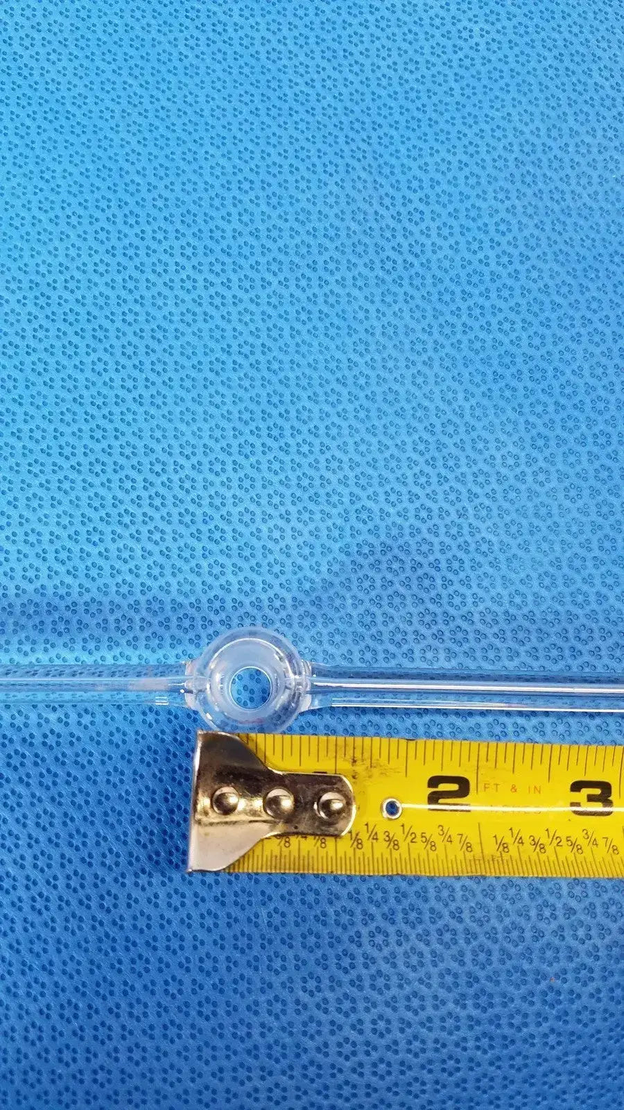 Laboratory Pyrex Corning PS2 Borosilicate Glass Straight Bore Stopcock Size 2 - Glassware