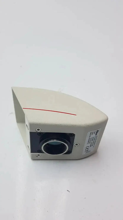 Beige plastic corner-mounted laser scanner with black lens and red line for leica dfc295 digital color microscope camera