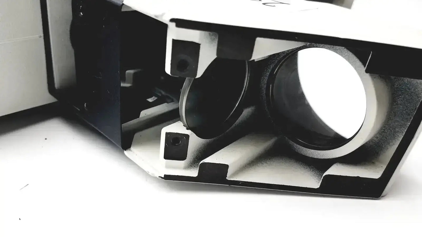 Black and white plastic vr headset with circular lenses for leica dm irb inverted microscope lamp housing 12v 100w halogen