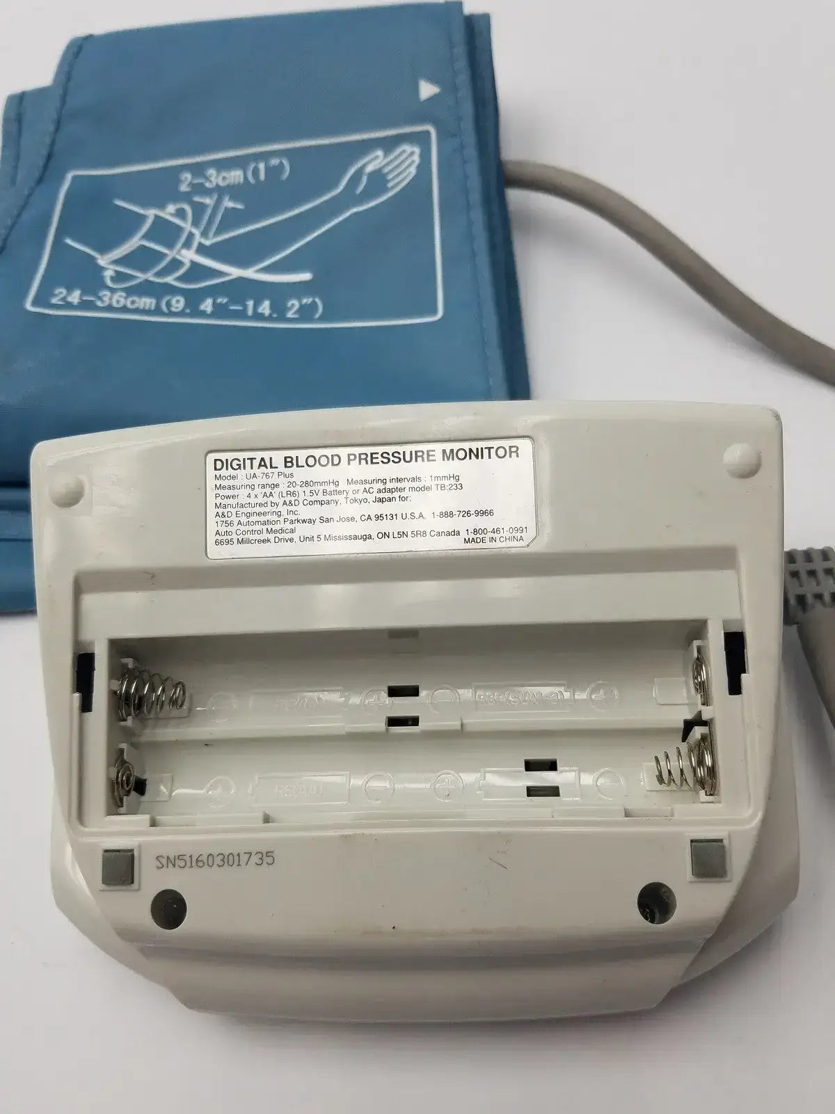 Life Source Digital Blood Pressure Monitor Model UA-767 Plus