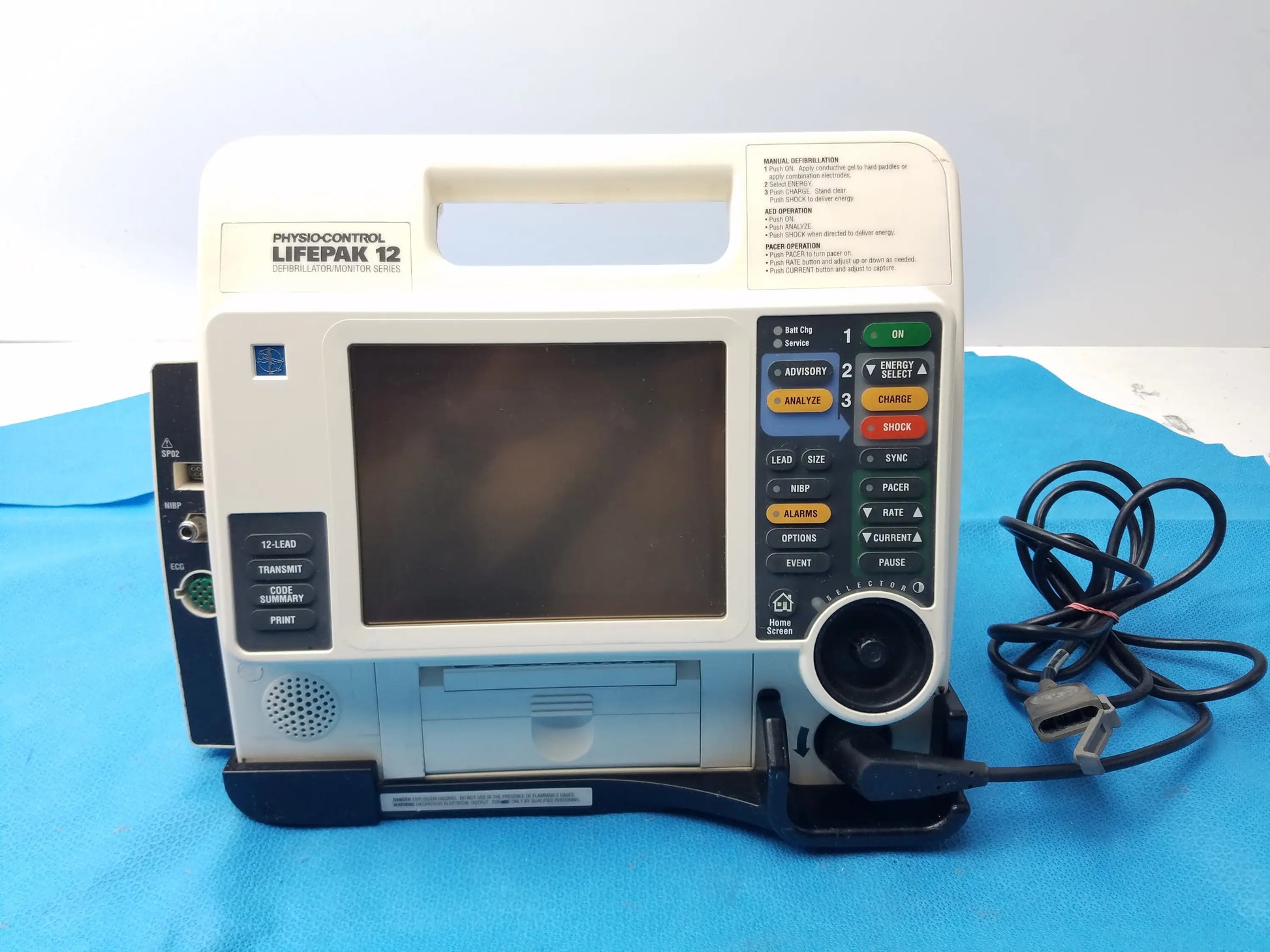 LIFEPAK 12 Physio Control Defibrillator/Monitor - Defibrillator / Patient Monitor