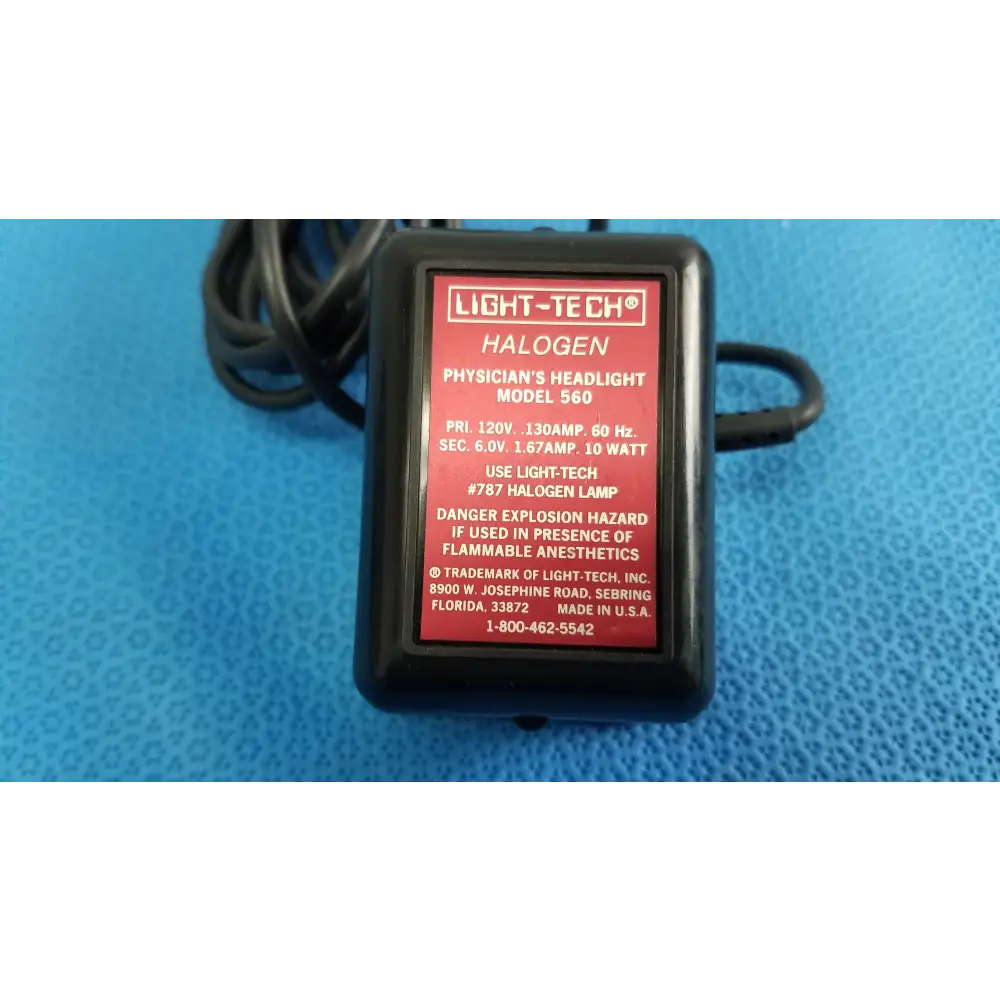 Light-Tech Halogen Physician’s Headlight Model 560 Medical Surgical Light