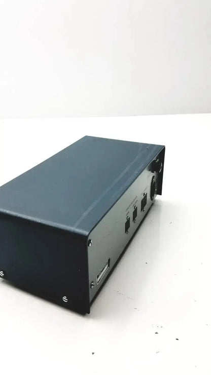 Black rectangular lkb cryokit control unit with multiple input output ports and usb port on its side serial no 288