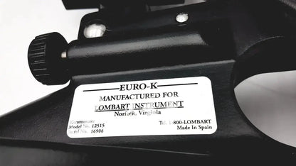 Black lombart instrument keratometer model 12515 with matte finish and white label showing model number 12515