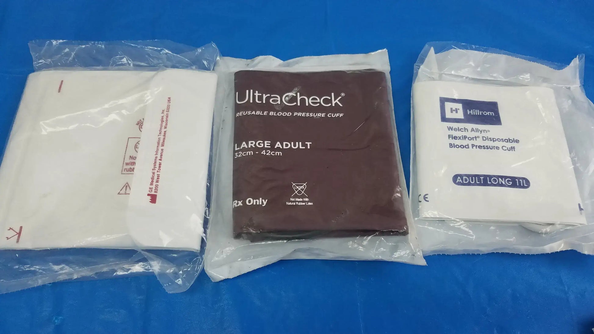 Lot - 3 Critikon Ultracheck and Welch Allyn Disposable Blood Pressure Cuffs