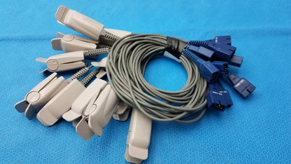 Lot of 11 Nellcor DS-100A SpO2 Adult Finger Clip Sensors - Sensor