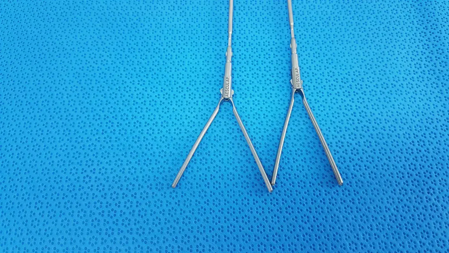 Lot of = 2 AESCULAP Laparoscopic Dissecting Forceps - P0657R