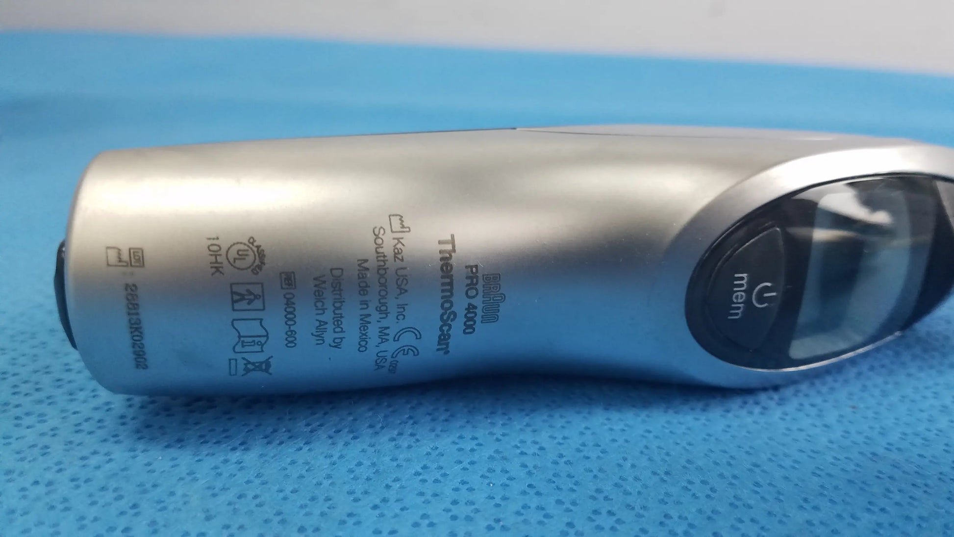 Silver thermascal pro 400 hair removal device with ergonomic design and black panel in medical equipment lot to reuse medical equipment