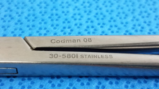 Lot of 2 Codman 30-5801 Straight Ballantine Hysterectomy Forceps