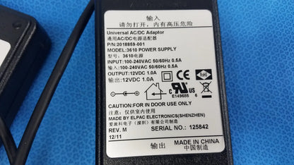 Lot of - 2 Elpac Electronics 3610 Universal AC/DC Adapter Power Supply