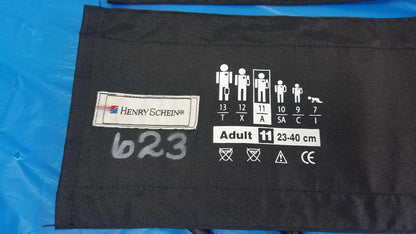 Lot of - 2 Henry Schein Blood Pressure Cuff Adult 11