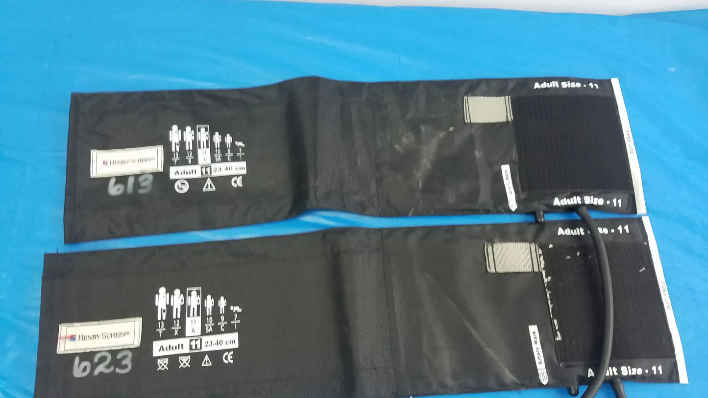 Lot of - 2 Henry Schein Blood Pressure Cuff Adult 11