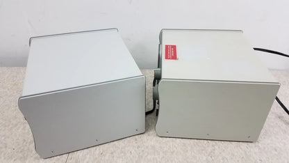 Two light gray rectangular matte finish medical equipment devices from medicool stream ii podiatry drill lot of 2