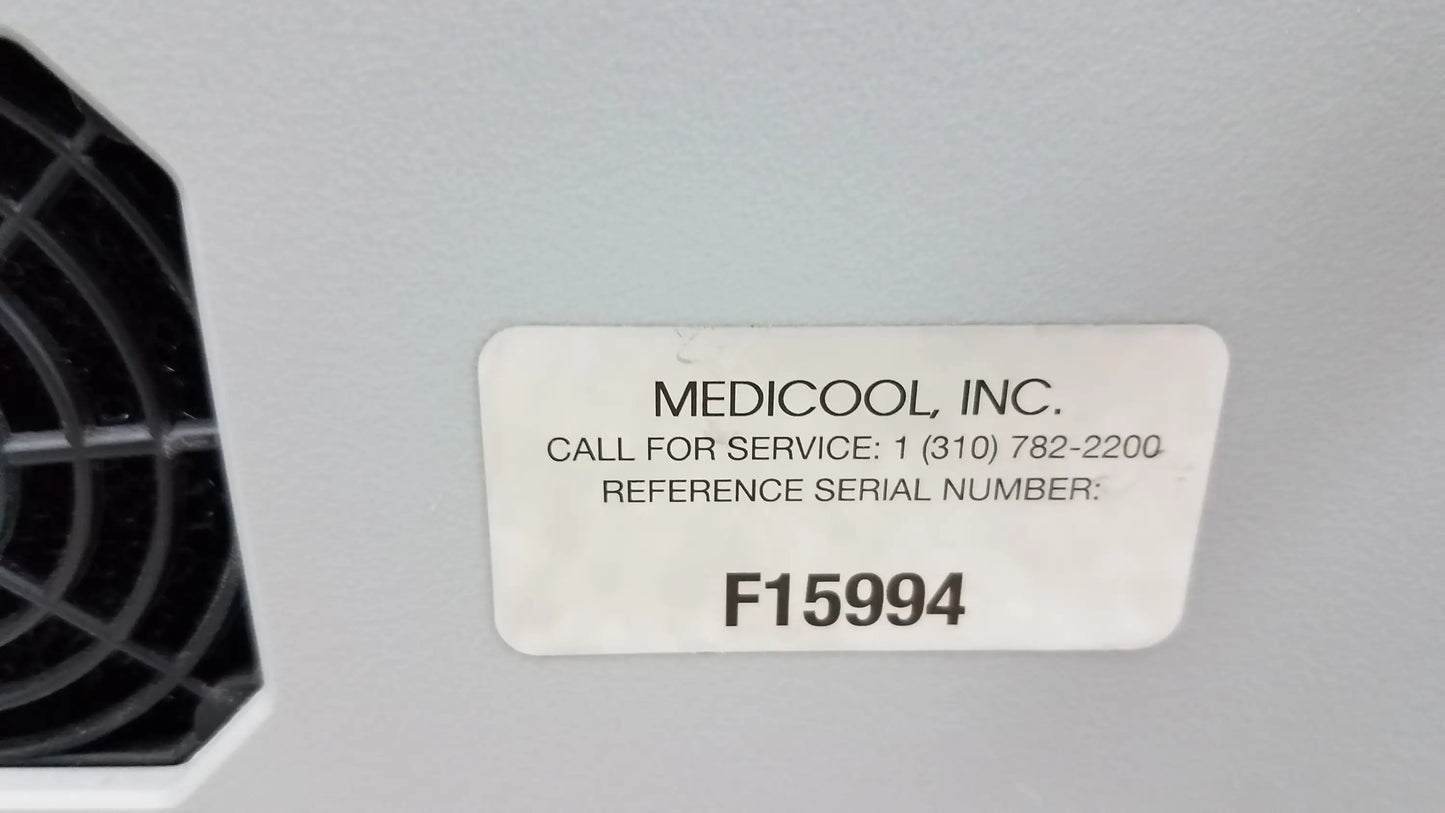 White rectangular label on the back of lot of 2 medicool 1811 file stream ii podiatry drill with service phone number for medical equipment reuse