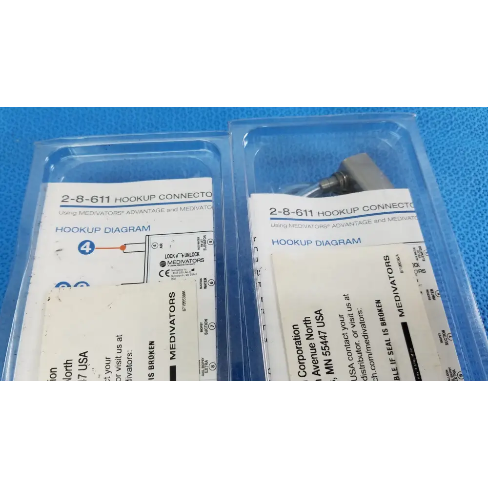 Lot of 2 - Medivators Hookup Kit Component - H28611-3E H28611-7E