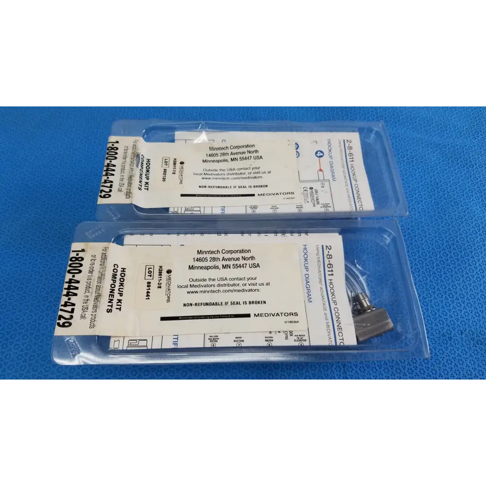 Lot of 2 - Medivators Hookup Kit Component - H28611-3E H28611-7E
