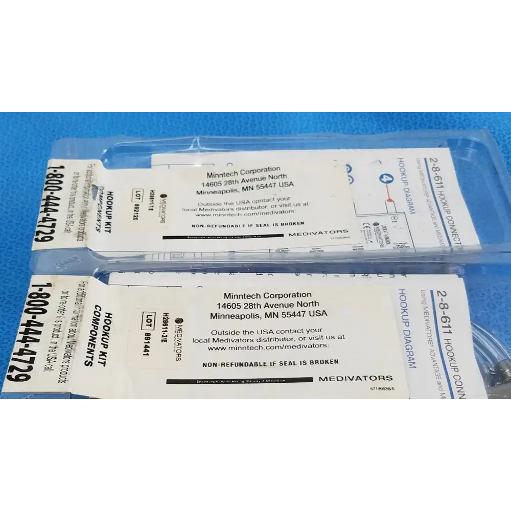 Lot of 2 - Medivators Hookup Kit Component - H28611-3E H28611-7E