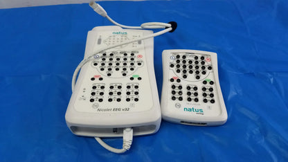 Lot of - 2 Natus Nicolet EEG v32 Amplifier System And HB-3 v32/44 Headbox - Diagnostic